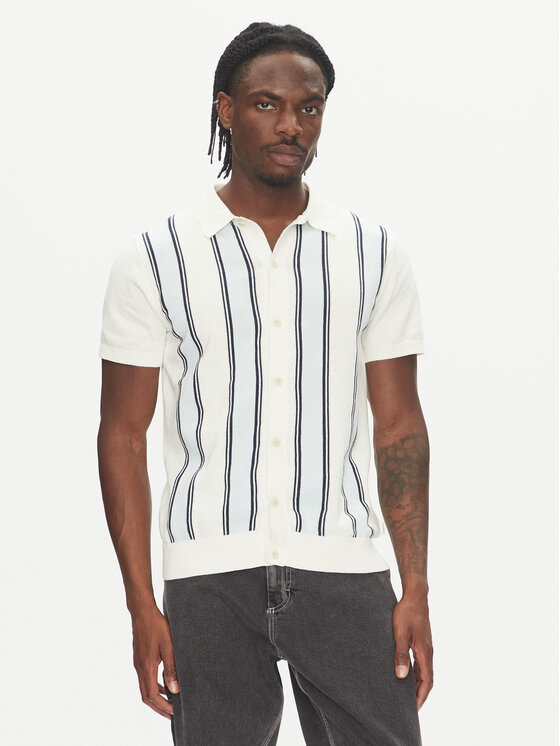 Lindbergh Lindbergh Kardigan 30-804062 Bílá Relaxed Fit