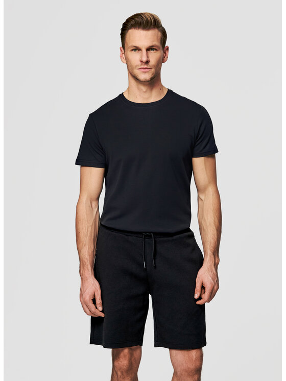 Pako Lorente Pako Lorente Szorty materiałowe P26SN-WS-004 Czarny Classic Fit