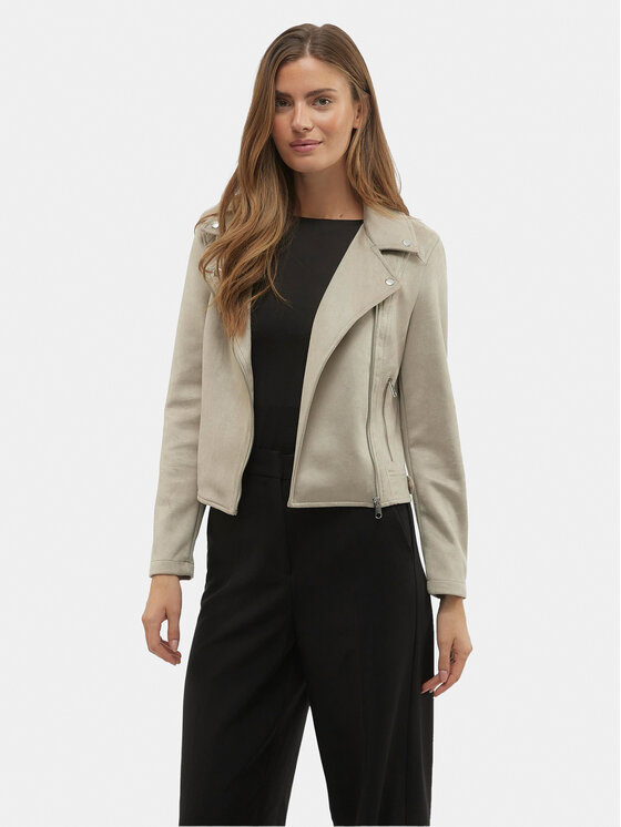 Női Műbőr dzseki Vero Moda, Méret: S, Szürke, Jose 10300938