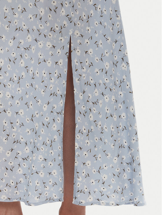 Pieces Pieces Spódnica midi Nya 17147811 Błękitny Regular Fit