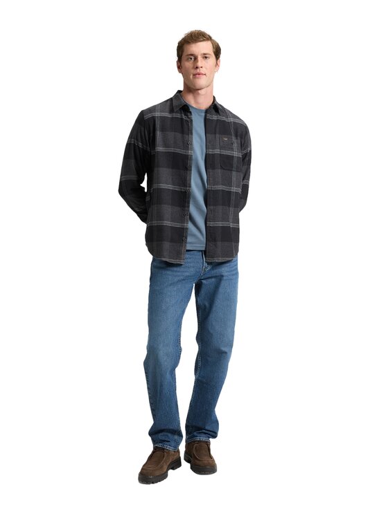 Lee Lee Koszula 112386400 Czarny Regular Fit