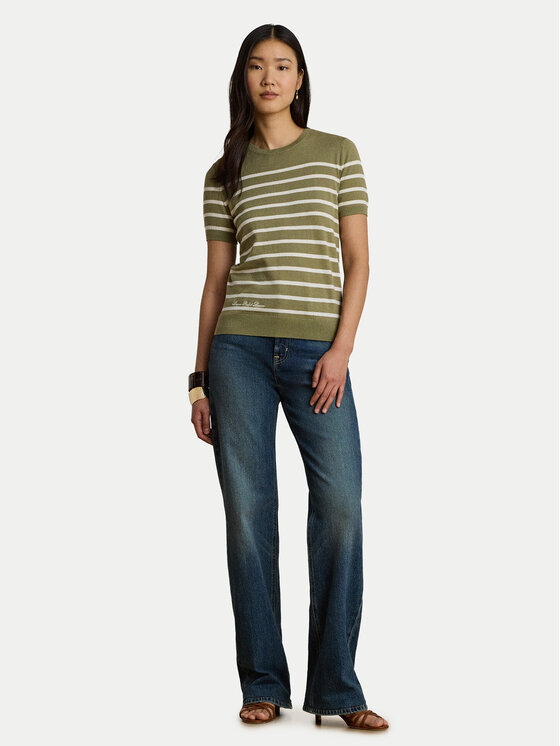 LAUREN RALPH LAUREN LAUREN RALPH LAUREN T-Shirt Eyelah 200P13973001 Zielony Regular Fit