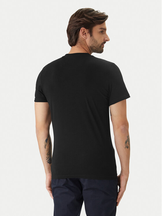 Guess Guess T-Shirt U6GM03 K6YW1 Černá Slim Fit