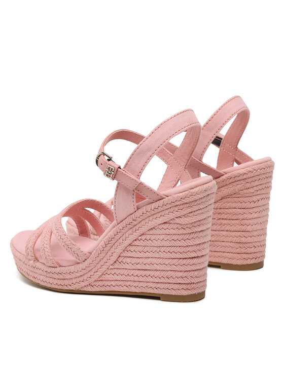 Tommy Hilfiger Tommy Hilfiger Espadrile Essential Wedge Sandal FW0FW07159 Ružičasta