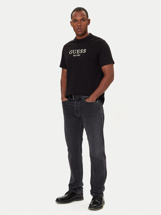 Guess Guess T-Shirt M5BI09 K8FQ4 Černá Regular Fit