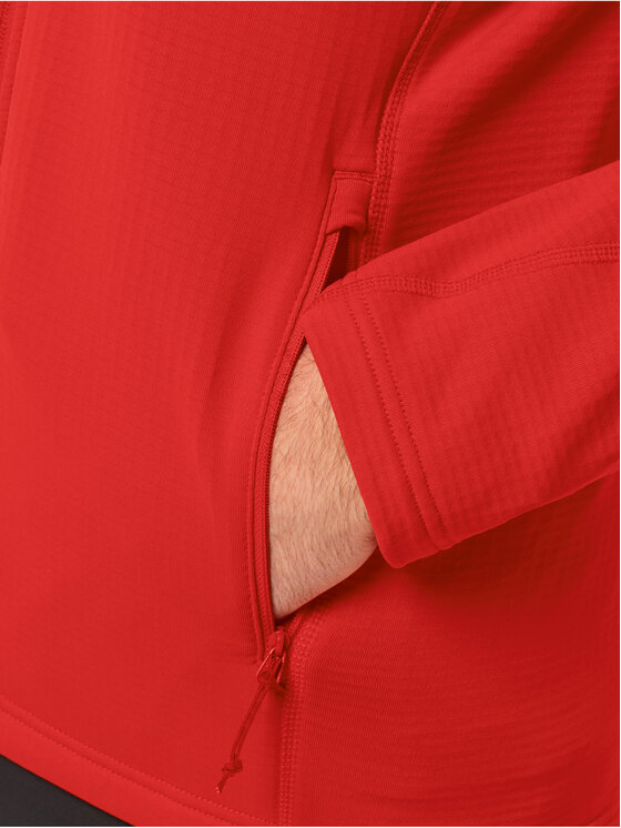 Jack Wolfskin Jack Wolfskin Felpa tecnica Kolbenberg Fz 1710521 Rosso Regular Fit