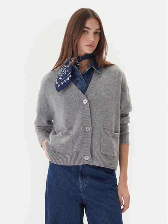 Weekend Max Mara Weekend Max Mara Kardigan Ombra 2525346012 Šedá Relaxed Fit