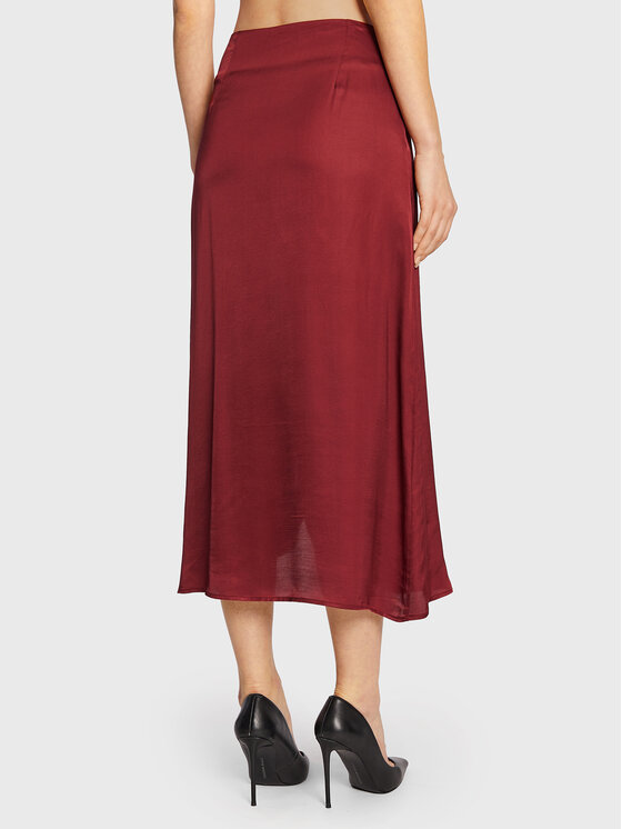 Gonna midi Evie 12857 Bordeaux Regular Fit
