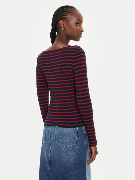 Tommy Jeans Tommy Jeans Särkpluus Breton DW0DW19817 Punane Slim Fit
