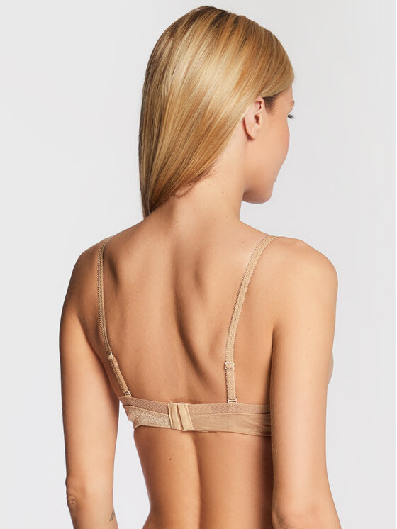 Gossard Gossard Biustonosz z fiszbiną Glossies Sheer Moulded 6271 Beżowy