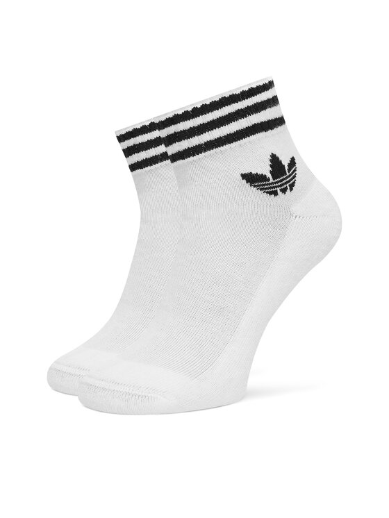 adidas Zestaw 3 par wysokich skarpet unisex 3-Stripes JV7435 Biały