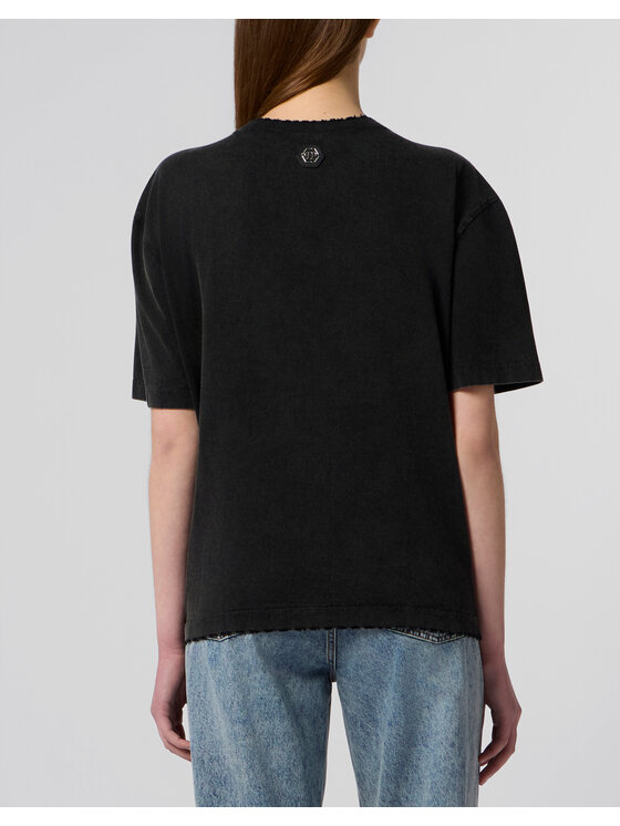 PHILIPP PLEIN PHILIPP PLEIN T-Shirt 30535 Czarny Over Fit
