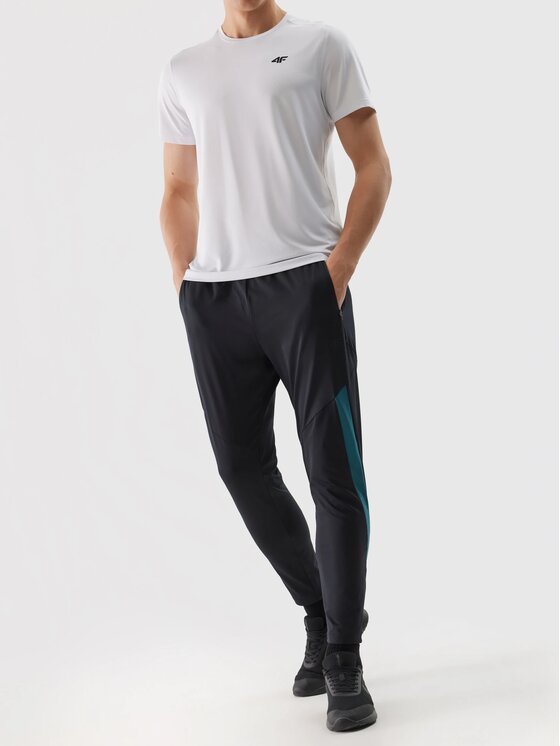 4F 4F Pantaloni di tessuto 4FWSS24 TFTRM453 20S GŁĘBOKA CZERŃ XL Nero Regular Fit