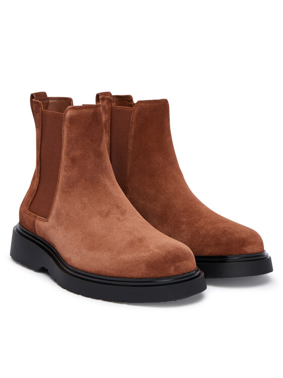 Calvin Klein Calvin Klein Sztyblety Combat Ess Chelsea Boot Su YM0YM01372 Brązowy