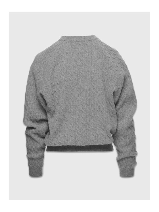 La Mania La Mania Sweter PEONY Szary Classic Fit