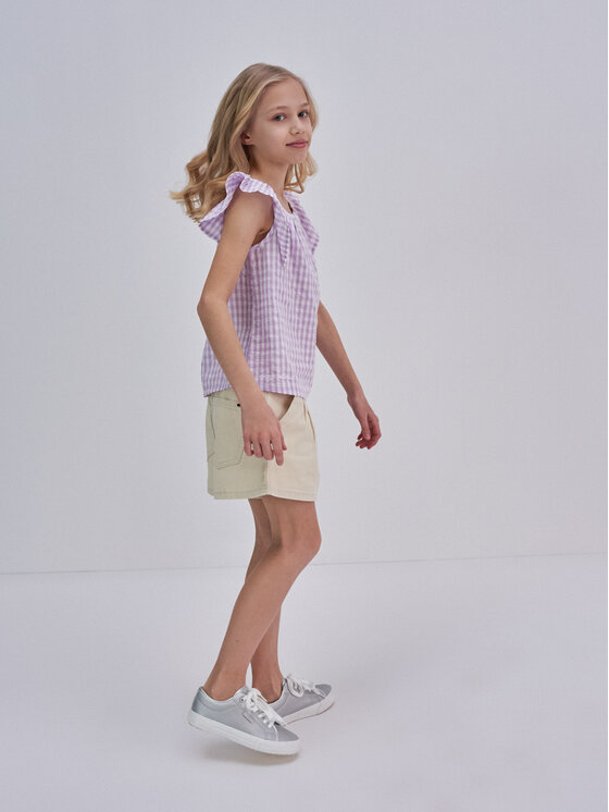 BIG STAR BIG STAR Bluzka kinga_500 Fioletowy Basic Fit