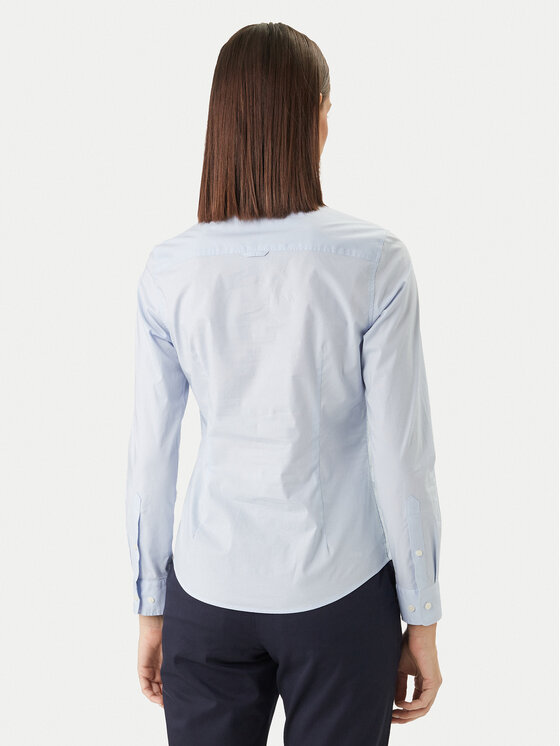 Gant Gant Koszula 4300486 Błękitny Slim Fit