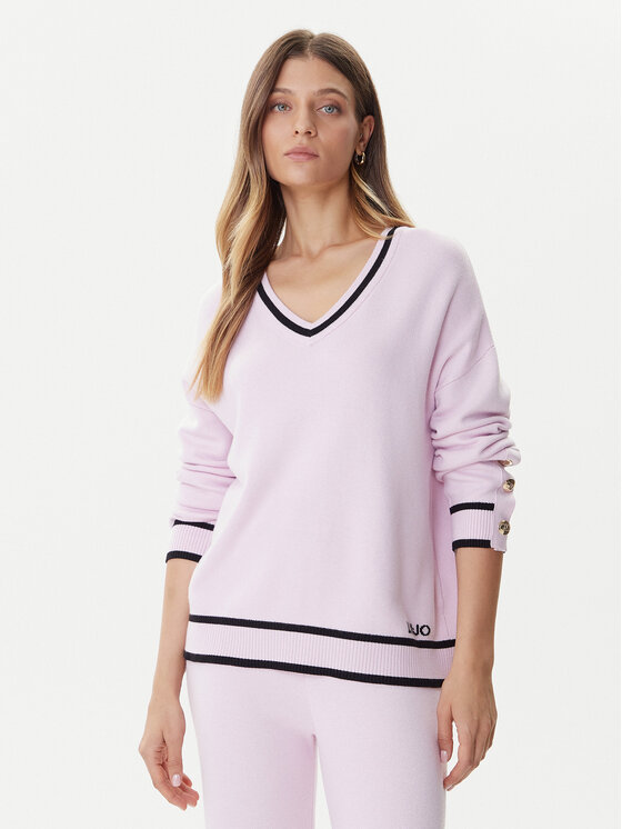 Liu Jo Sport Liu Jo Sport Svetr TF5229 MS59L Růžová Regular Fit