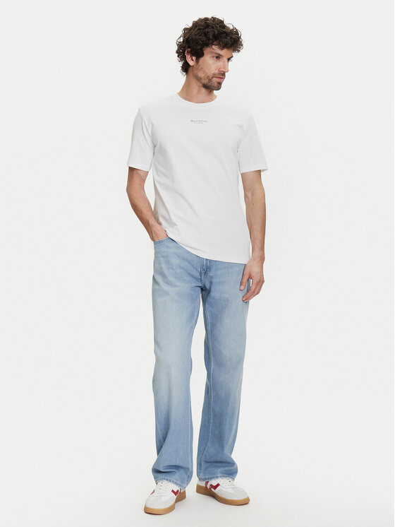 Marc O'Polo Marc O'Polo T-krekls B21 2012 51382 Balts Regular Fit