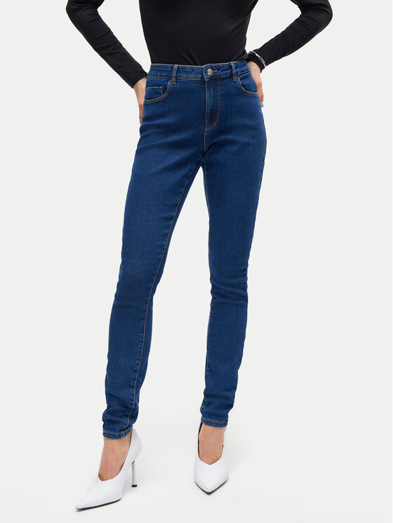 Vero Moda Vero Moda Jeansy Elly 10310613 Granatowy Skinny Fit