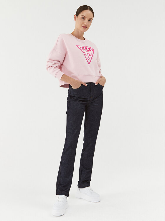 Guess Guess Суитшърт W3BQ11 K9Z21 Розов Regular Fit