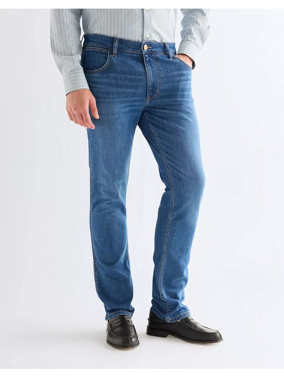 Wrangler Wrangler Jeansy GREENSBORO Niebieski Straight Leg