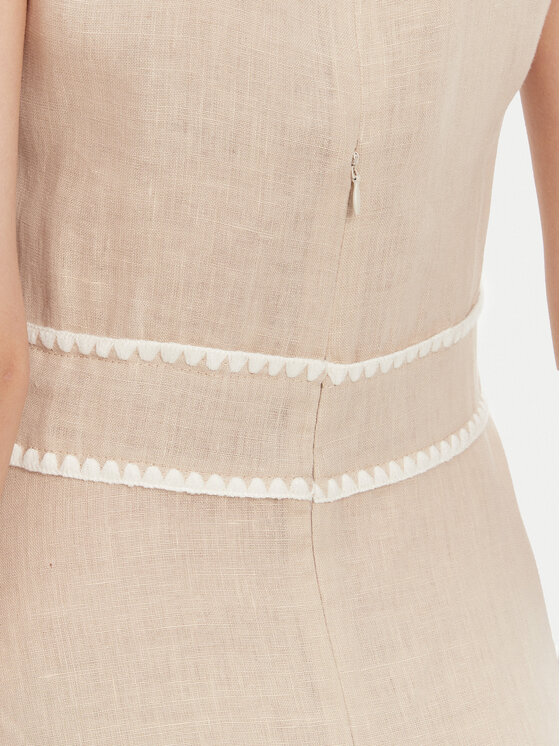 ICONA ICONA Vasarinė suknelė RP5LE007 Smėlio Regular Fit