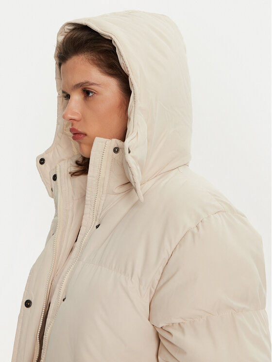 Brave Soul Brave Soul Kurtka puchowa LJK-BUNNYCREAM Écru Oversize