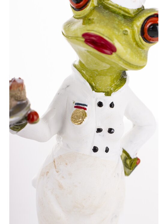 MIAhome MIAhome Figurka żabka FROGG z ciastkami w łapce Zielony
