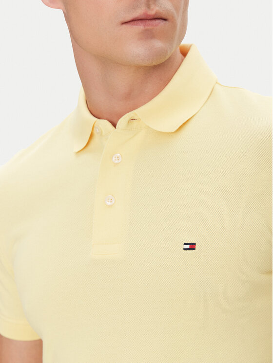Tommy Hilfiger Tommy Hilfiger Polo 1985 MW0MW17771 Żółty Slim Fit