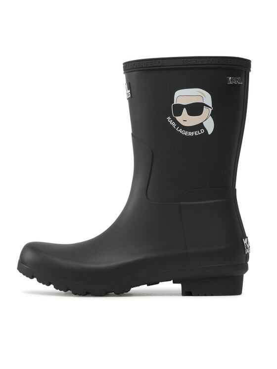 KARL LAGERFELD KARL LAGERFELD Гумени ботуши KL47073N Черен