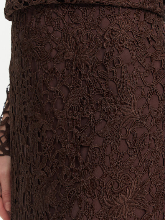 Bruuns Bazaar Bruuns Bazaar Midi sukňa Sago Joanelle BBW4518 Hnedá Regular Fit