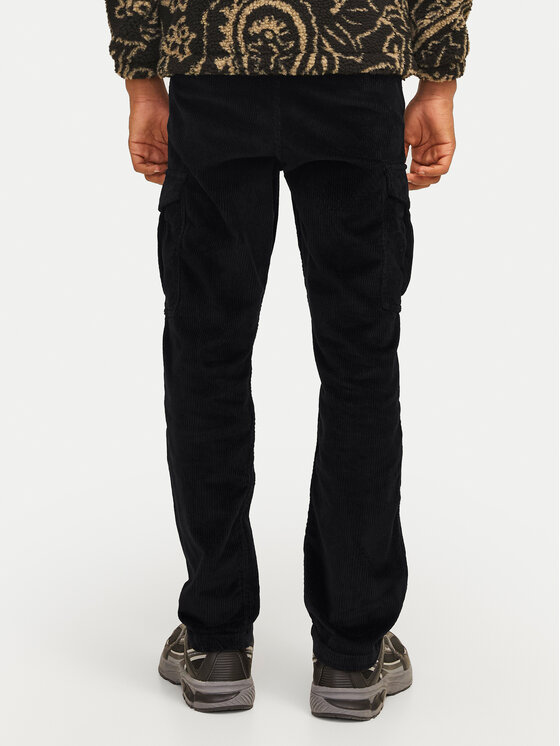 Jack & Jones Junior Jack & Jones Junior Kalhoty z materiálu Kane 12258392 Černá Relaxed Fit