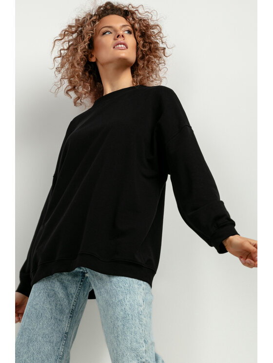 Tessita Tessita Mikina T417/7/M-L Černá Oversize
