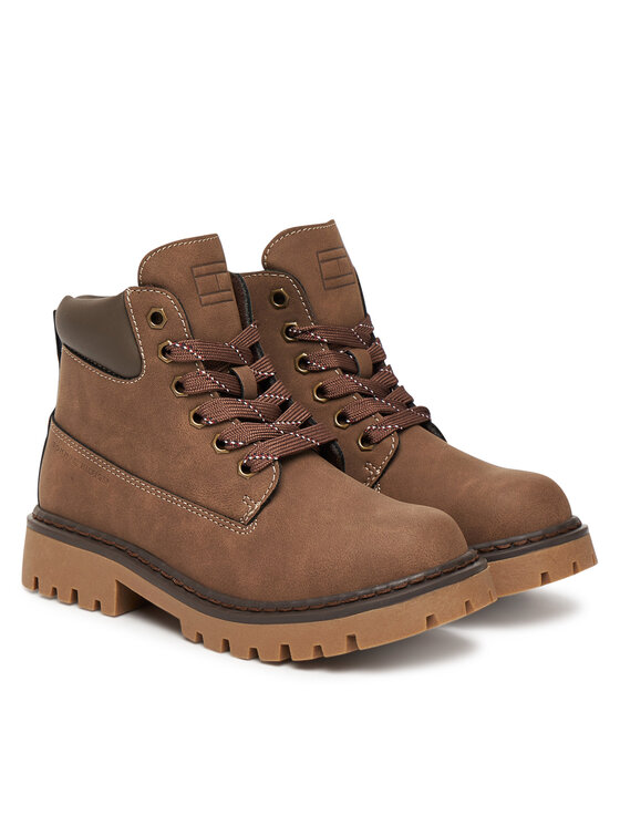 Tommy Hilfiger Tommy Hilfiger Outdoorová obuv T3X5-34125-1269509 S Hnedá