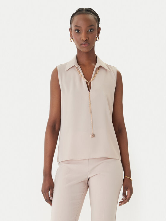 Rinascimento Rinascimento Bluza CFC0127446003 Bež Regular Fit