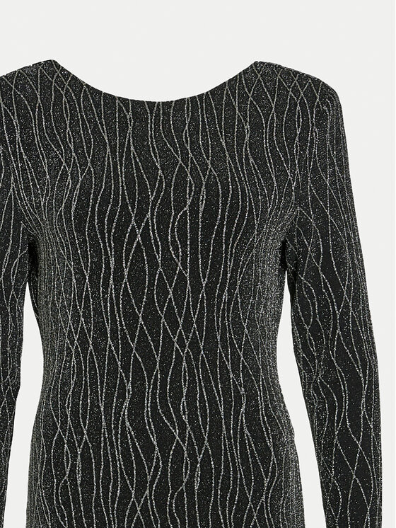 Vila Vila Koktejlové šaty 14100899 Čierna Slim Fit