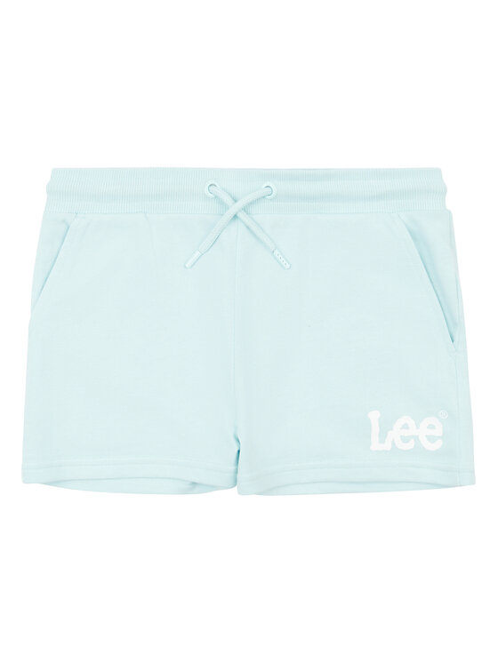 Lee Lee Športne kratke hlače Wobbly Graphic LEG5092 Modra Regular Fit