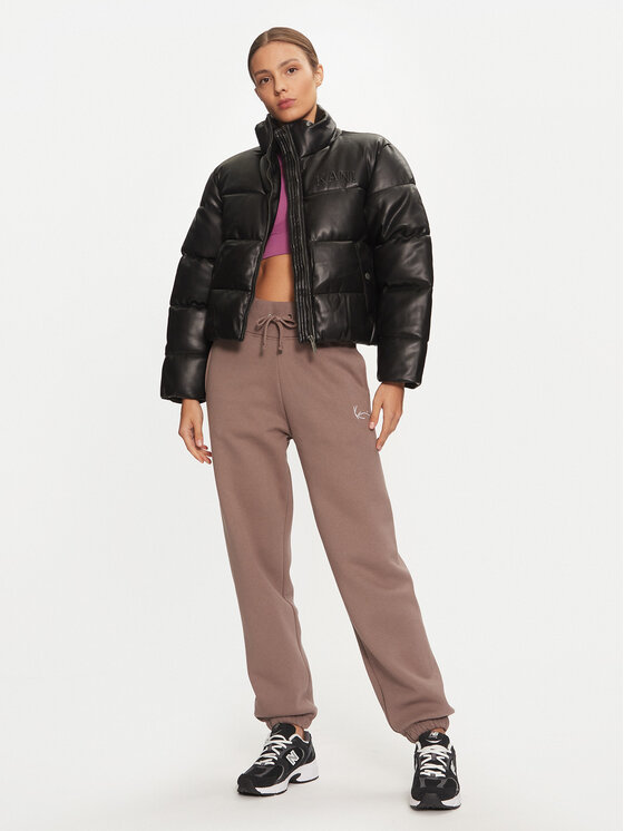 Karl Kani Karl Kani Μπουφάν χειμωνιάτικο Serif 61760010 Μαύρο Regular Fit