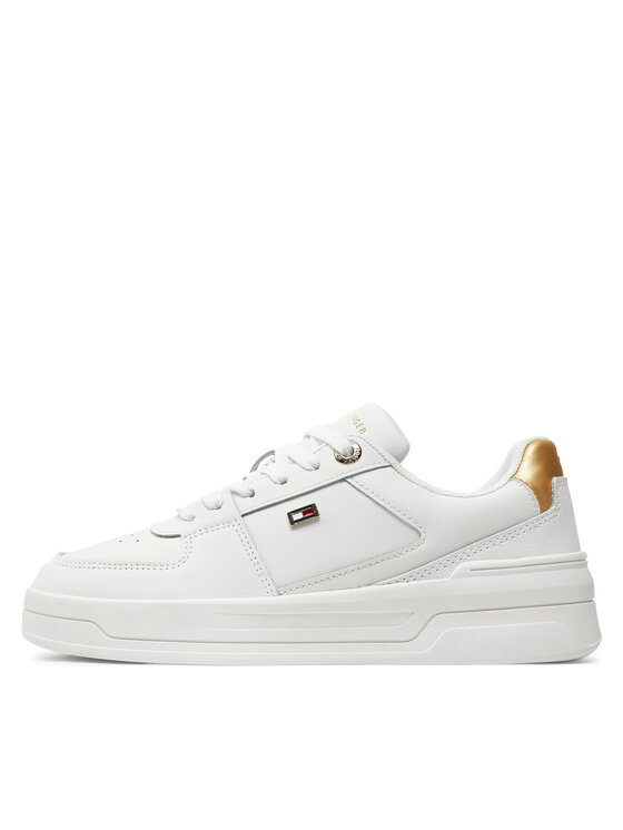 Tommy Hilfiger Tommy Hilfiger Αθλητικά Essential Basket Sneaker Gold FW0FW08076 Εκρού