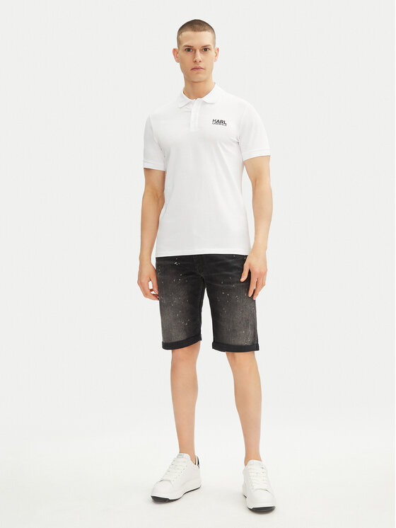 KARL LAGERFELD KARL LAGERFELD Polo 745088 552235 Bijela Regular Fit