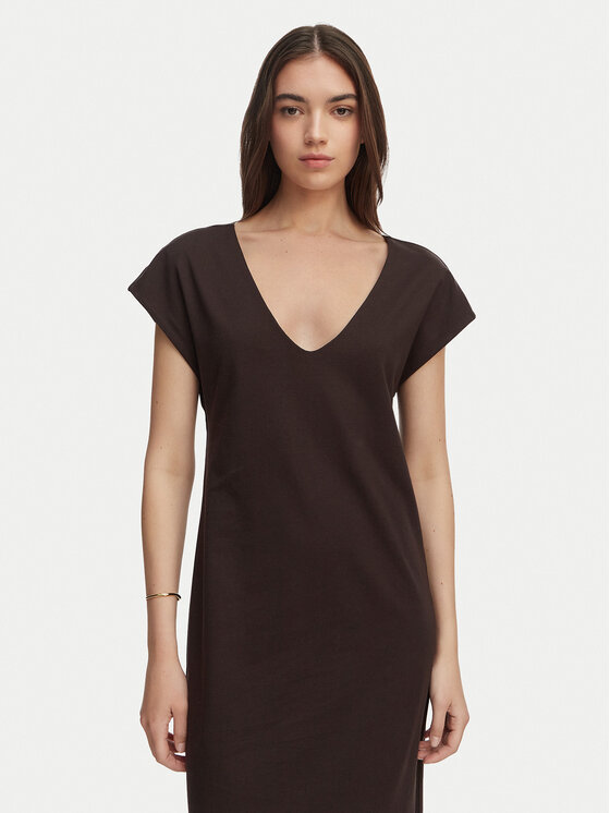 ONLY ONLY Igapäevane kleit Onlmara 15357675 Tumepruun Regular Fit