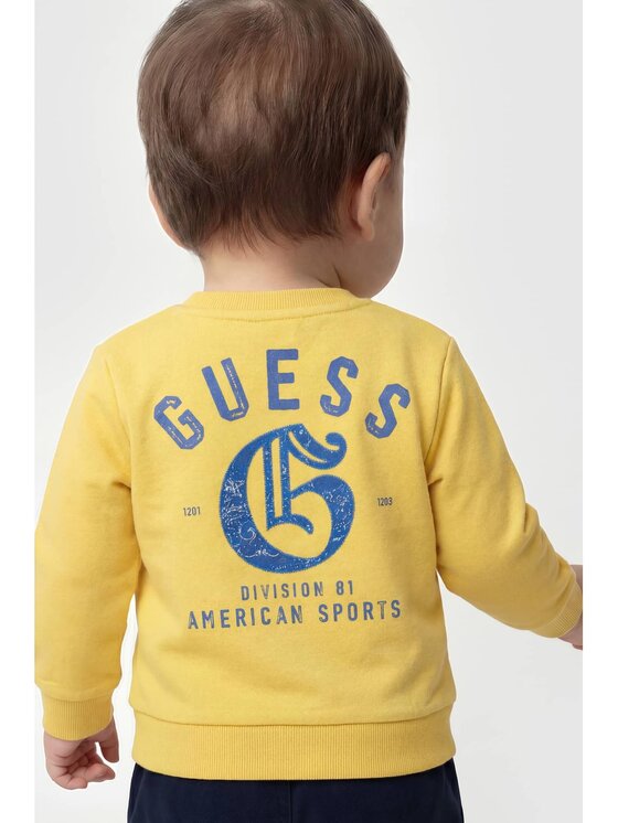 Guess Kids Guess Kids Bluza 183755 Żółty Classic Fit