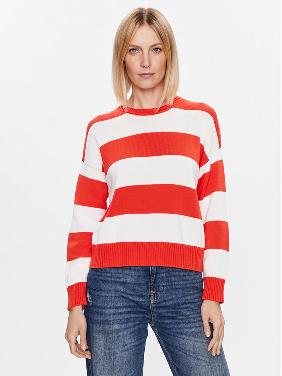 United Colors Of Benetton Pulover 1494E105J Roșu Boxy Fit