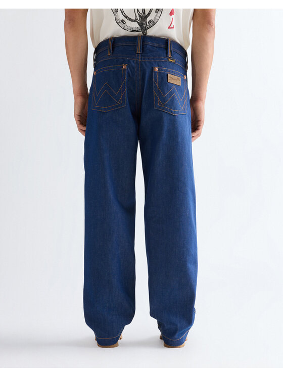 Wrangler Wrangler Jeansy SUPERJEANS Niebieski Loose Fit