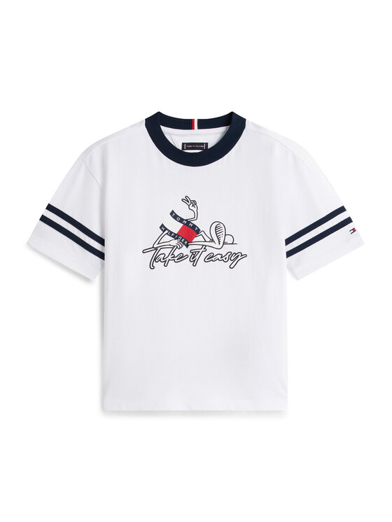 Tommy Hilfiger Tommy Hilfiger Sada T-shirt a šortky Wavy Flag KB0KB10410 Barevná Regular Fit