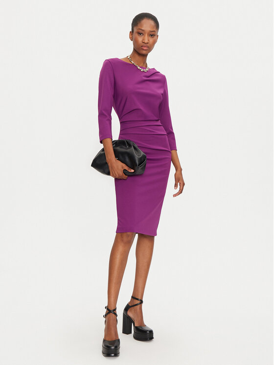 Rinascimento Rinascimento Коктейльна сукня CFC0121014003 Фіолетовий Regular Fit