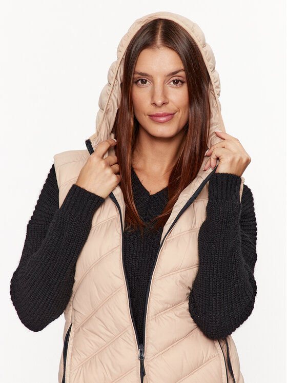 CMP CMP Αμάνικο Μπουφάν 33K1676 Μπεζ Regular Fit