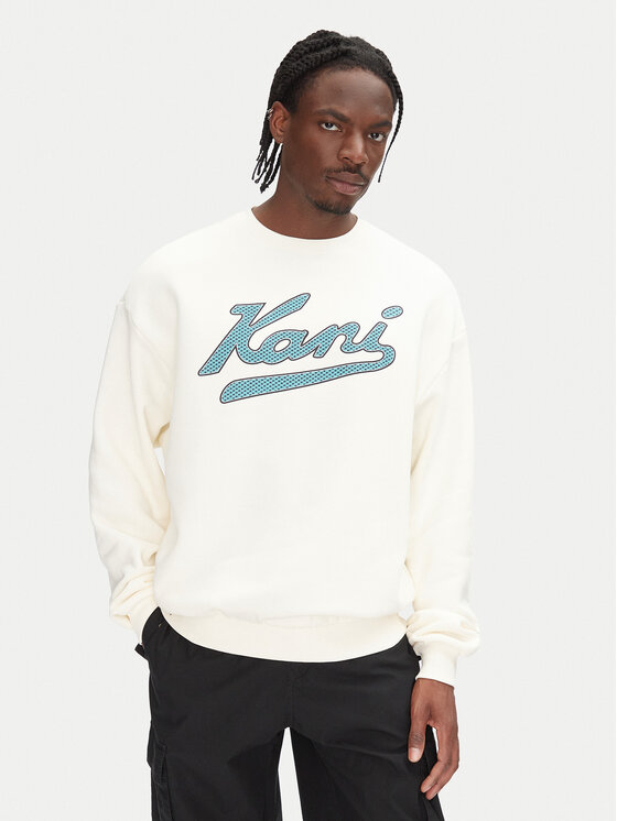 Karl Kani Karl Kani Mikina Varsity Palm PD00005317 Bílá Regular Fit