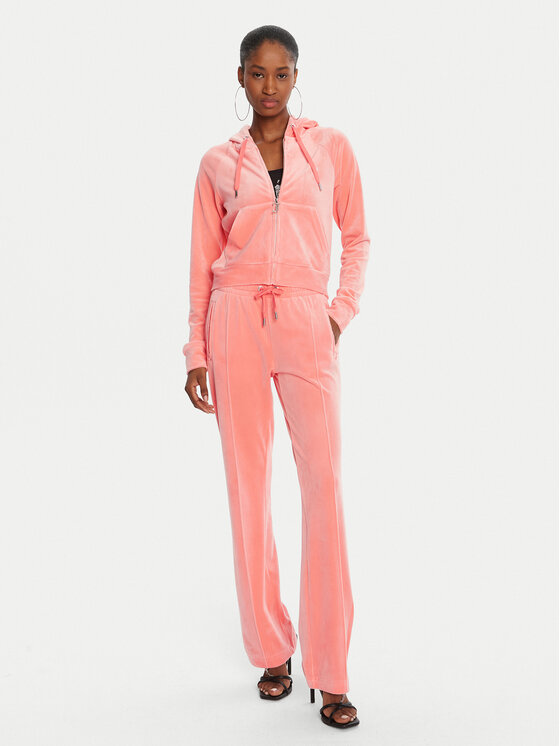 Juicy Couture Juicy Couture Majica dugih rukava Madison JCWA122001 Narančasta Slim Fit